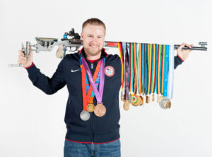 Emmons with medals